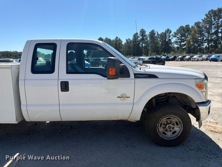 image for item YA5214 2016 Ford F250 Super Duty Ext. Cab utility bed pickup truck