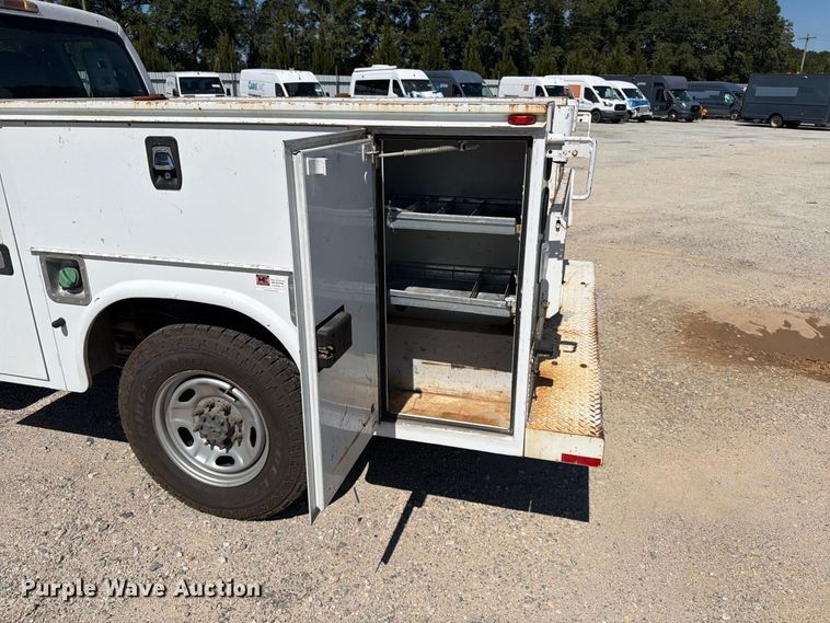 image for item YA5214 2016 Ford F250 Super Duty Ext. Cab utility bed pickup truck