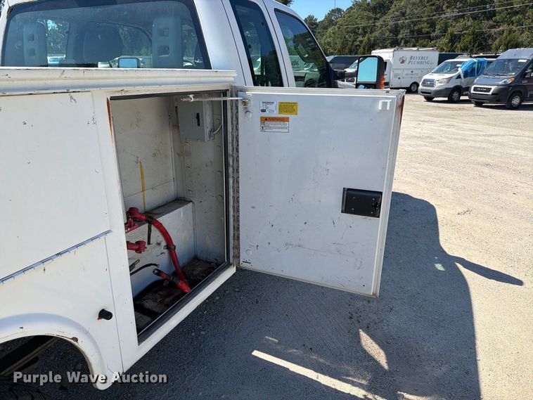 image for item YA5214 2016 Ford F250 Super Duty Ext. Cab utility bed pickup truck