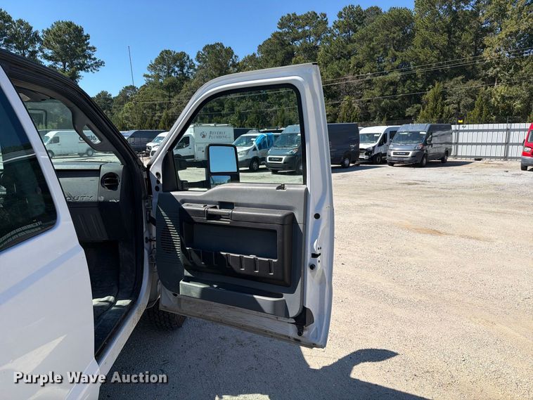 image for item YA5214 2016 Ford F250 Super Duty Ext. Cab utility bed pickup truck