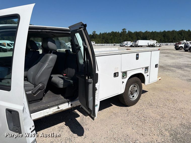 image for item YA5214 2016 Ford F250 Super Duty Ext. Cab utility bed pickup truck