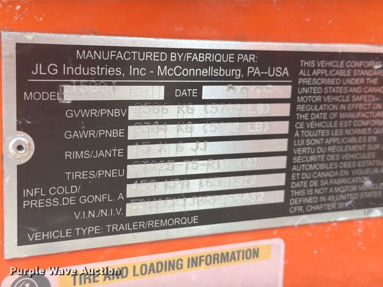 image for item YA5403 2025 JLG ET500J boom lift