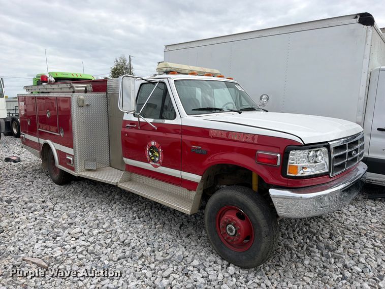 image for item YA5485 1997 Ford F-Super Duty pumper fire truck