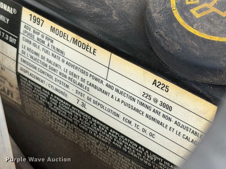 image for item YA5485 1997 Ford F-Super Duty pumper fire truck