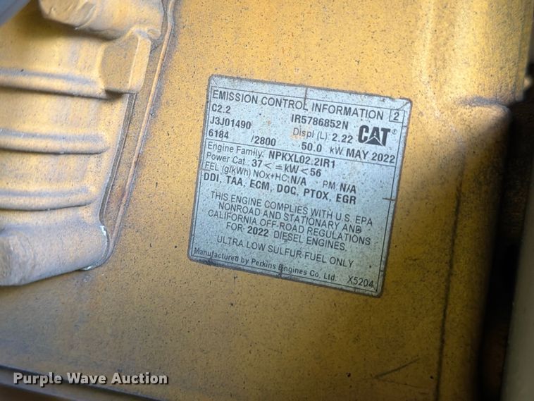 image for item DV7381 2022 Caterpillar 249D3 tracked skid steer loader
