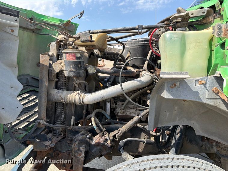 image for item DZ4870 1997 Ford F800 flatbed truck with crash attenuator  