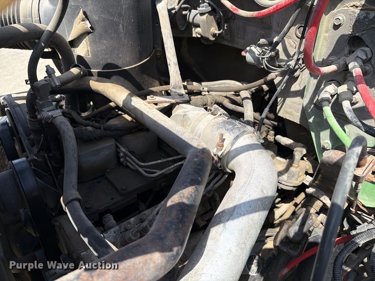 image for item DZ4870 1997 Ford F800 flatbed truck with crash attenuator  