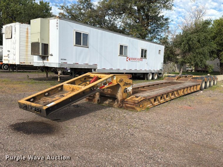 2001 Load King lowboy equipment trailer