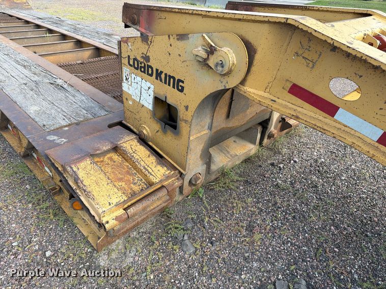 image for item EA0472 2001 Load King lowboy equipment trailer