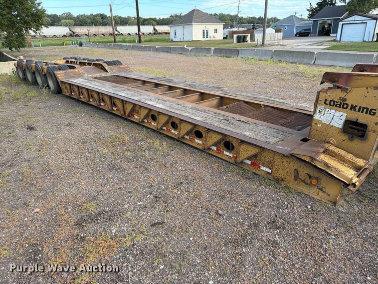 image for item EA0472 2001 Load King lowboy equipment trailer