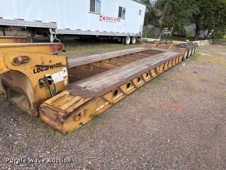 image for item EA0472 2001 Load King lowboy equipment trailer