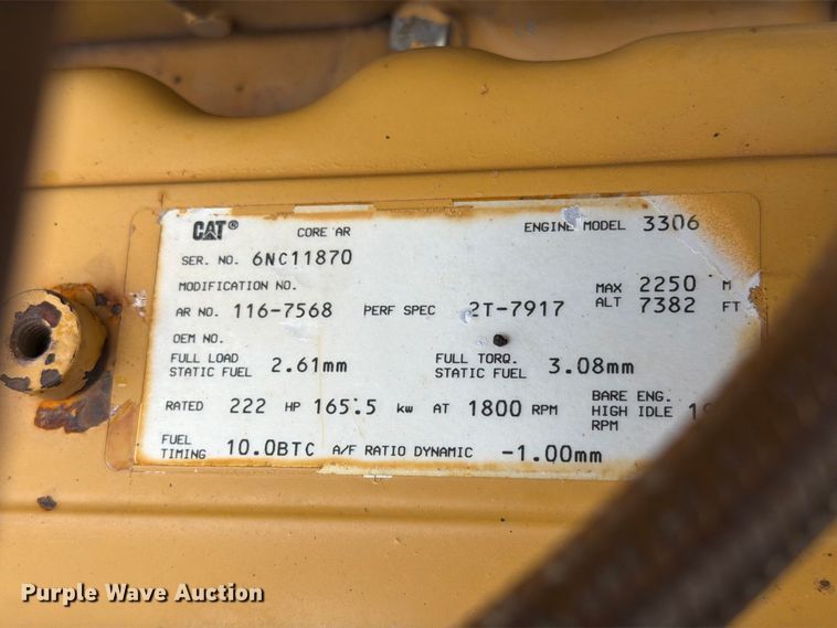 image for item EA0539 1998 Caterpillar 330BL excavator
