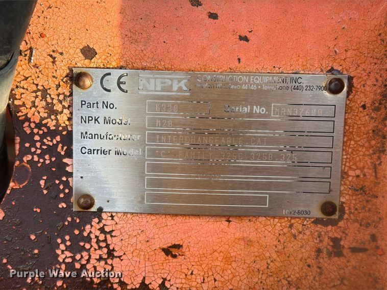 image for item EA0543 NPK M28 excavator shear