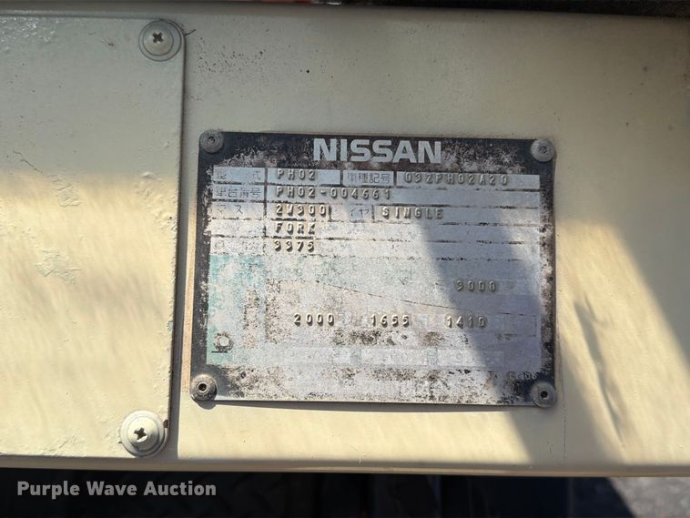 image for item EA0555 Nissan PH02 forklift