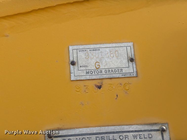 image for item EA0562 1978 Caterpillar 16G motor grader