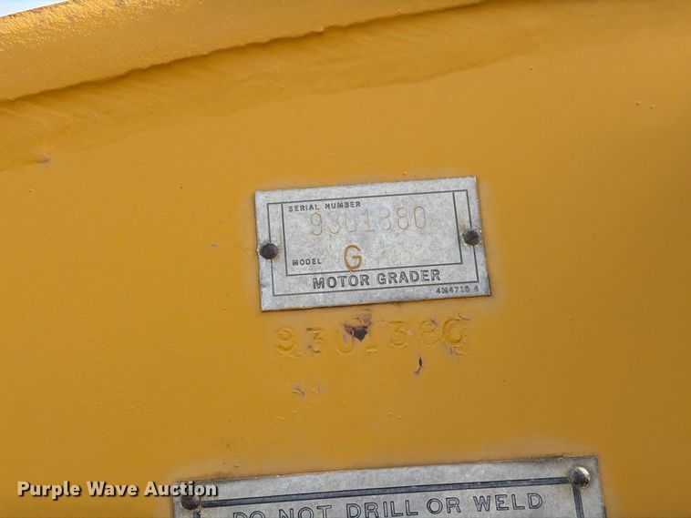 image for item EA0562 1978 Caterpillar 16G motor grader