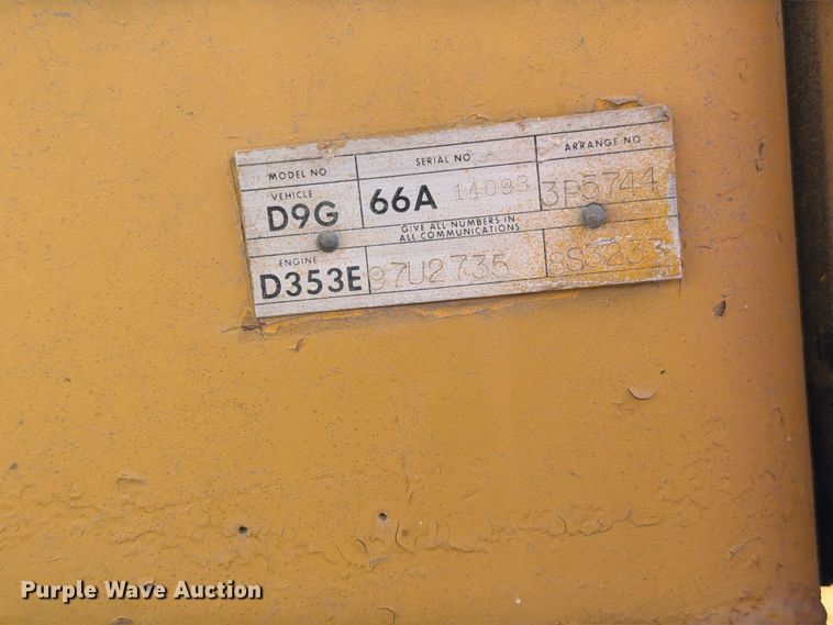 image for item EA0564 Caterpillar D9G dozer