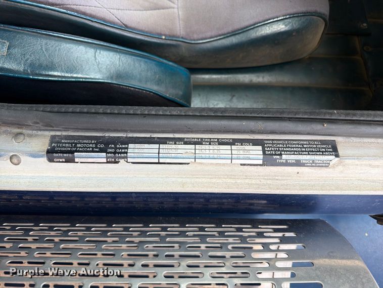image for item EA0571 1981 Peterbilt 359 semi truck