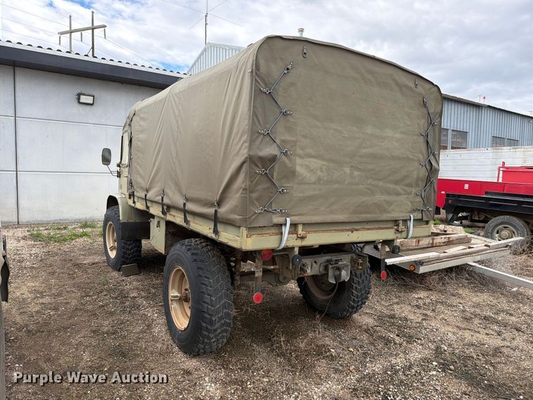 image for item EA0574 1962 Mercedes-Benz Unimog flatbed truck
