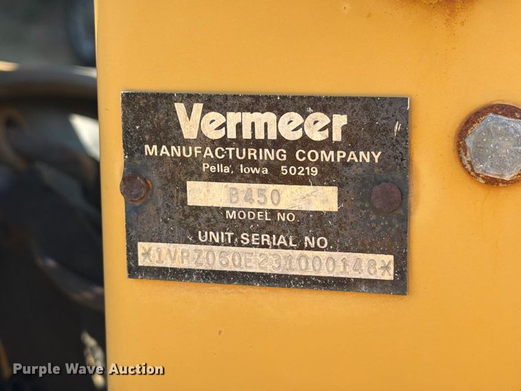 image for item EA7364 2003 Vermeer RT450 trencher
