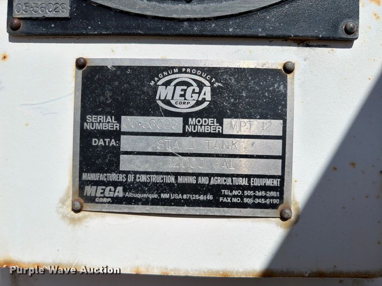 image for item ED0203 2006 Mega MPT 12 portable tank