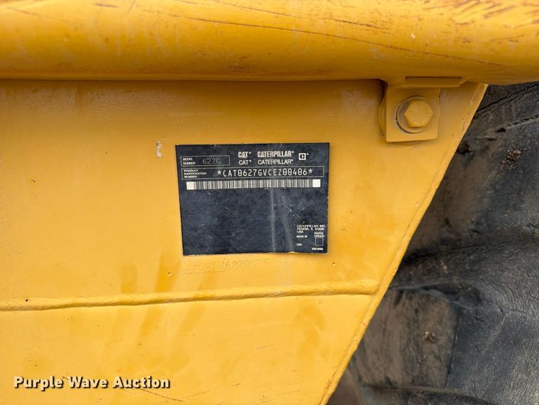 image for item ED0212 2012 Caterpillar 627G conventional scraper 