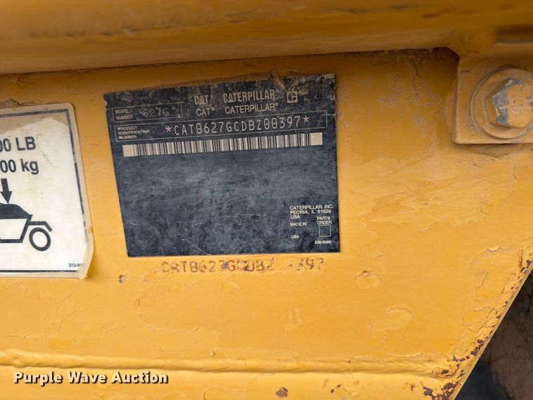 image for item ED0214 2006 Caterpillar 627G conventional scraper 