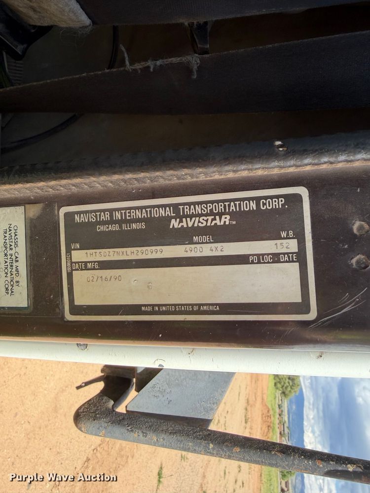 image for item EL2638 1990 International 4900 dump truck