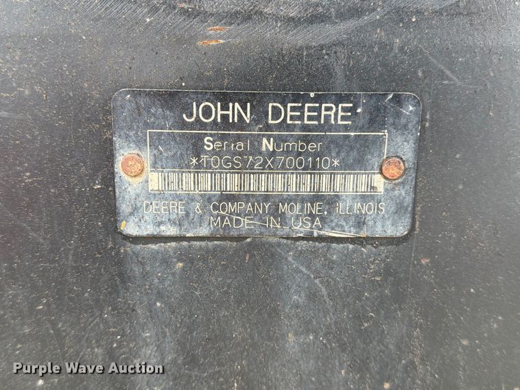 image for item EP7869 John Deere skid steer grapple bucket