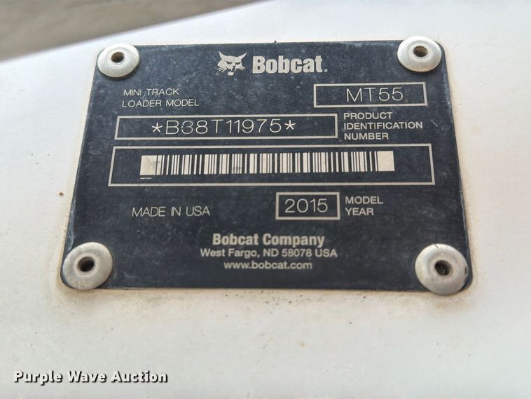image for item EP7873 2015 Bobcat MT55 compact utility loader