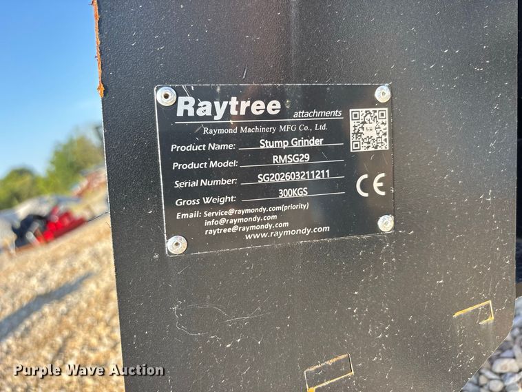 image for item ER3362 Raytree RMSG29 skid steer stump grinder
