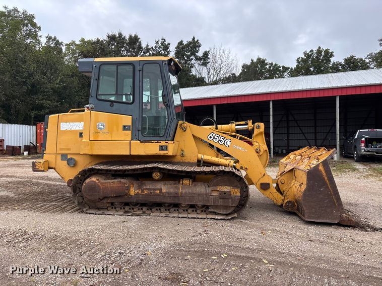 image for item ER3371 2003 John Deere 655C Series II track loader
