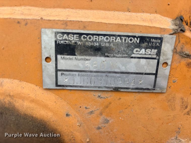 image for item ER3379 2002 Case 580M backhoe