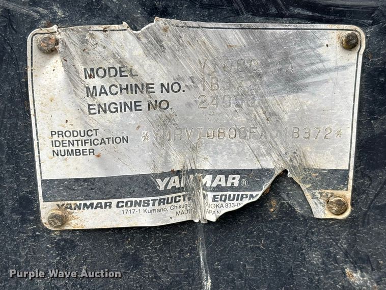 image for item ER3382 Yanmar ViO80 mini excavator