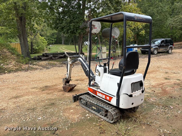 image for item ER3393 2003 Bobcat 316 mini excavator