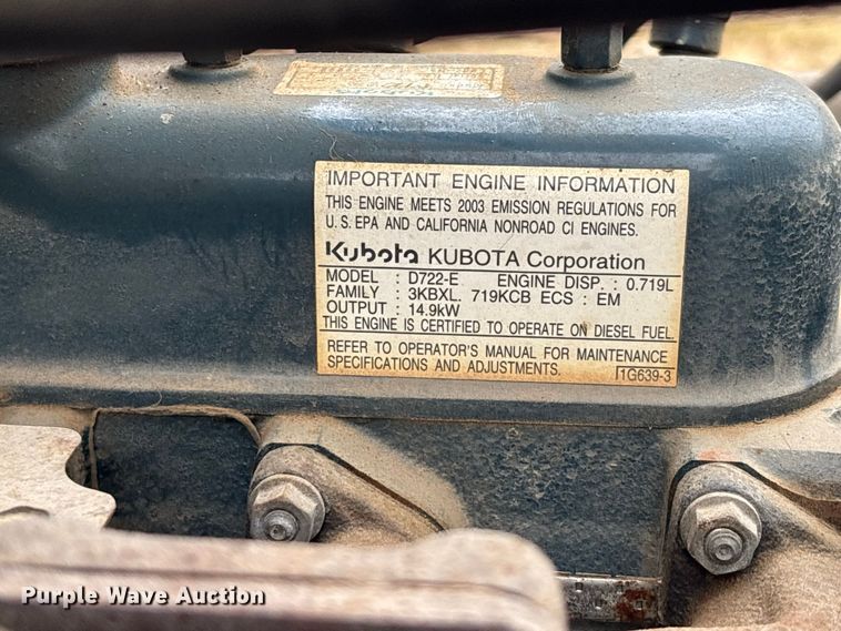 image for item ER3393 2003 Bobcat 316 mini excavator