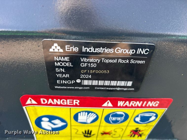 image for item ES8172 2024 Erie GF150 vibratory screen