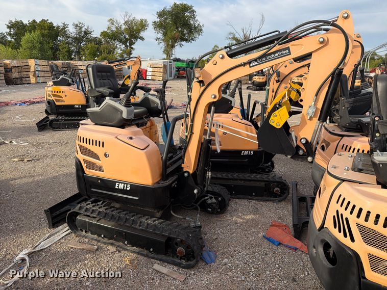 image for item EU1548 2024 Erie Industries EM15 mini excavator