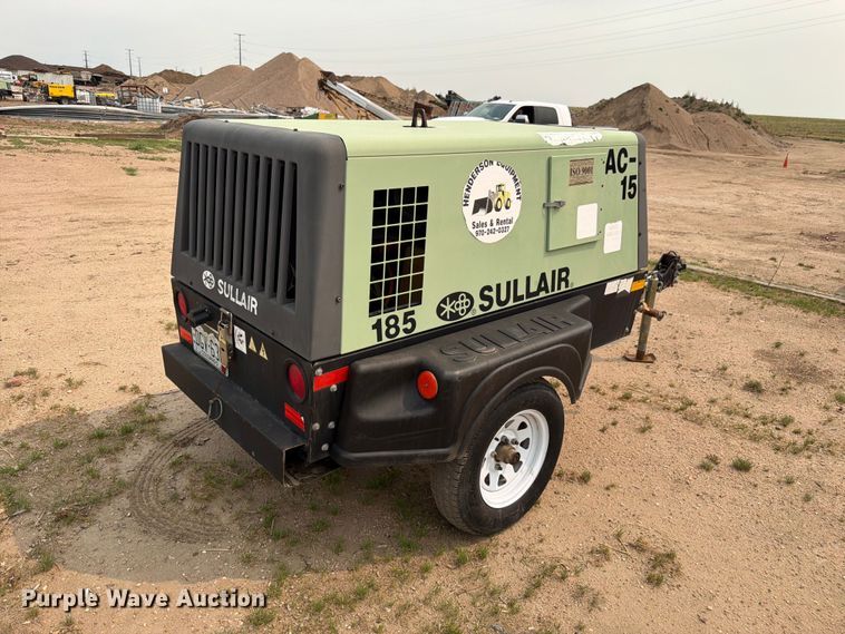 image for item EW2149 2014 Sullair 185DPQ CAi4 EPA air compressor