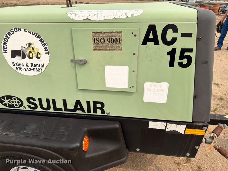 image for item EW2149 2014 Sullair 185DPQ CAi4 EPA air compressor
