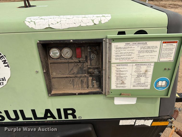 image for item EW2149 2014 Sullair 185DPQ CAi4 EPA air compressor