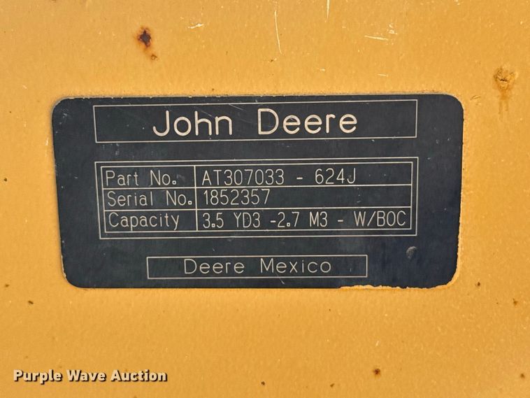 image for item EW4260 2007 John Deere 624J wheel loader