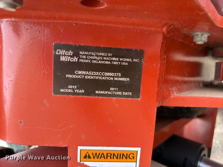 image for item EW5177 2012 Ditch Witch A523 backhoe attachment
