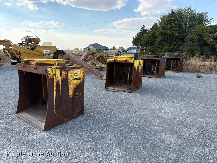 (4) excavator padding buckets