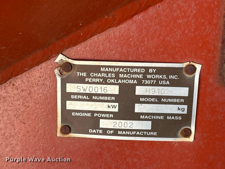 image for item EW8775 2002 Ditch Witch RT90H trencher