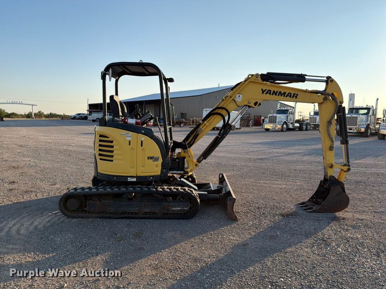 image for item EW8780 2017 Yanmar VIO35-6A mini excavator