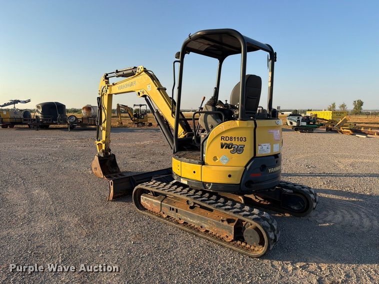 image for item EW8780 2017 Yanmar VIO35-6A mini excavator