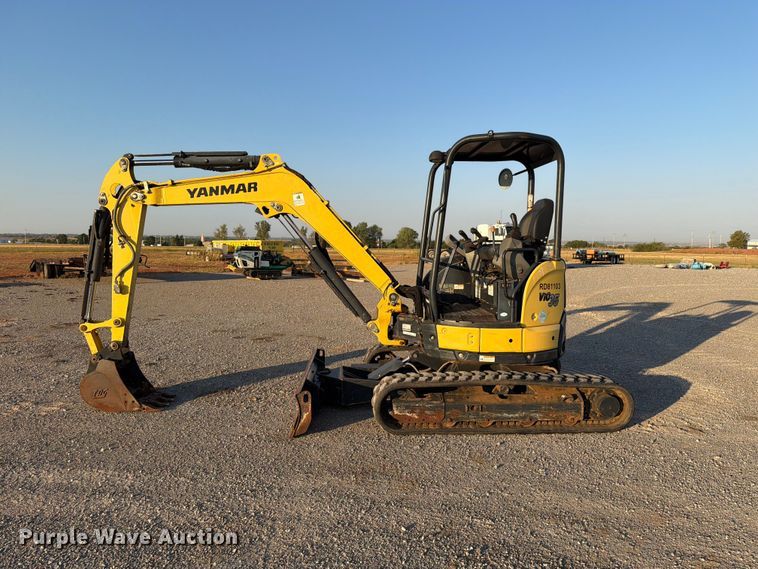 image for item EW8780 2017 Yanmar VIO35-6A mini excavator