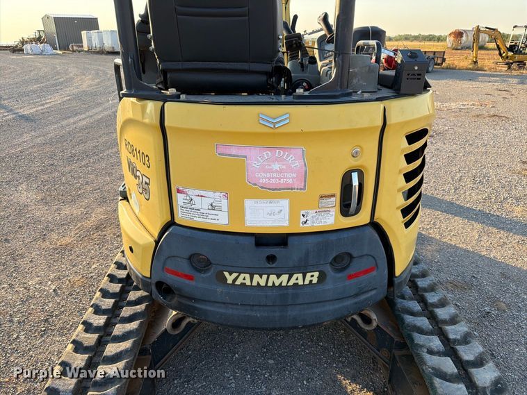 image for item EW8780 2017 Yanmar VIO35-6A mini excavator