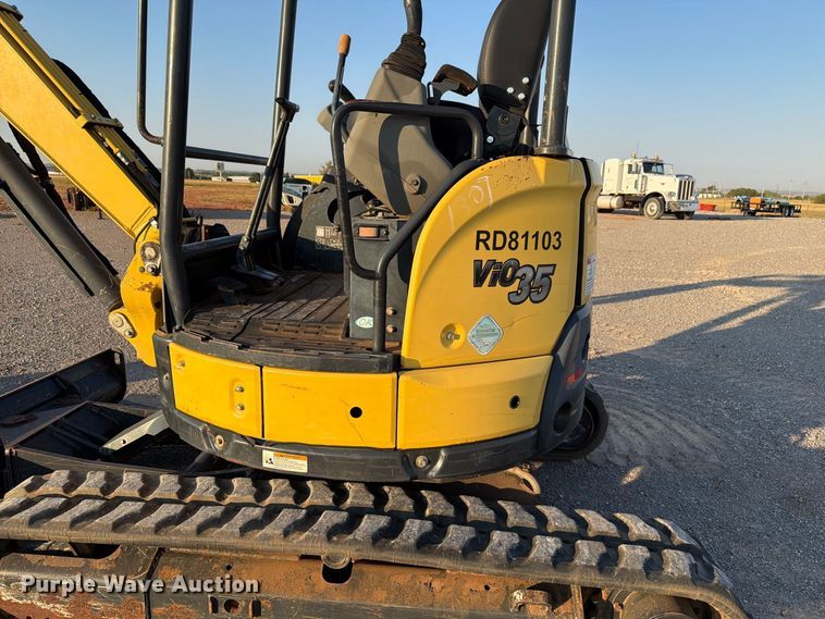 image for item EW8780 2017 Yanmar VIO35-6A mini excavator